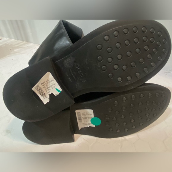 New TODS Black Leather Classic Tall Knee-High Boots - Size 35.5 - Picture 7 of 9